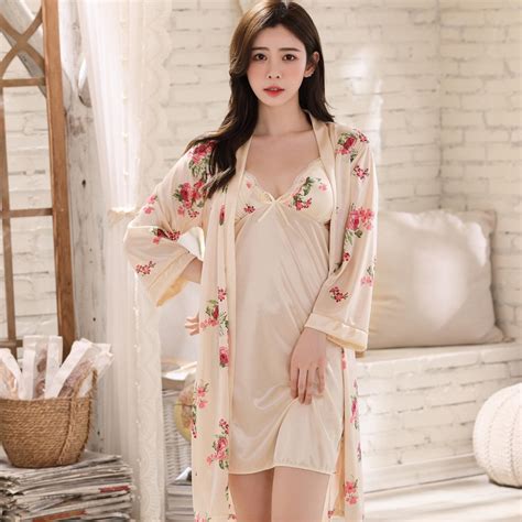 Baju Tidur Perempuan Sexy 2 In 1 Lingerie Set Sleepwear Nightwear