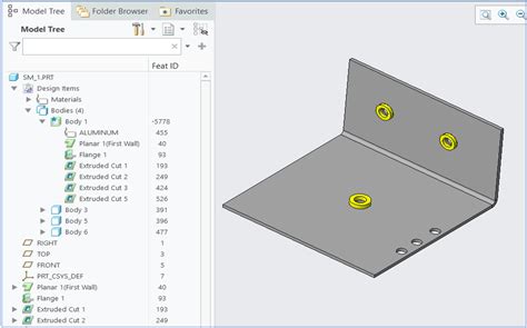 Multibody Part Design Ptc Creo Parametric Hcl Dfmpro