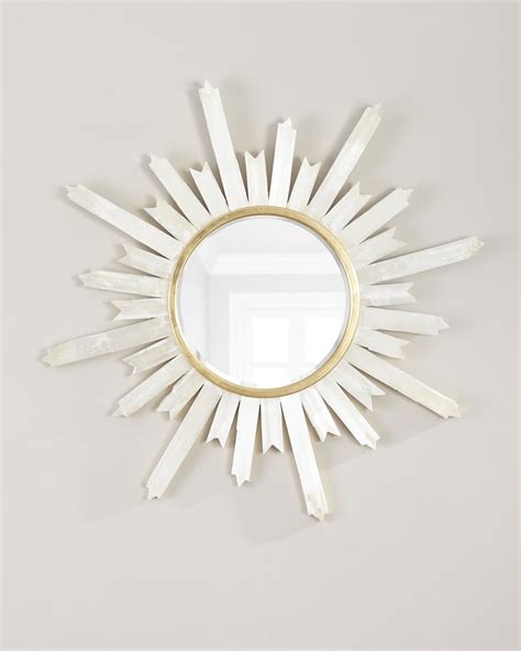 John Richard Collection Selenite Starburst Mirror Horchow