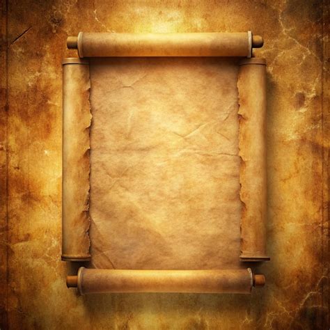 Premium Photo Ancient Scroll Parchment Over Old Paper Background