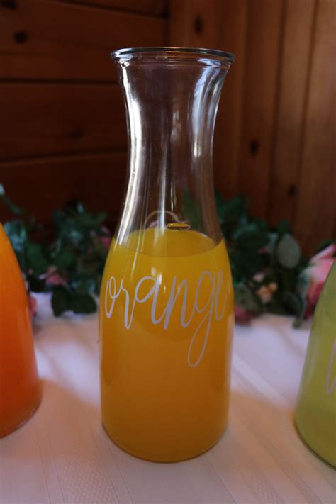 Juice Bar Carafes Carafes Mimosa Bar Carafes Etsy