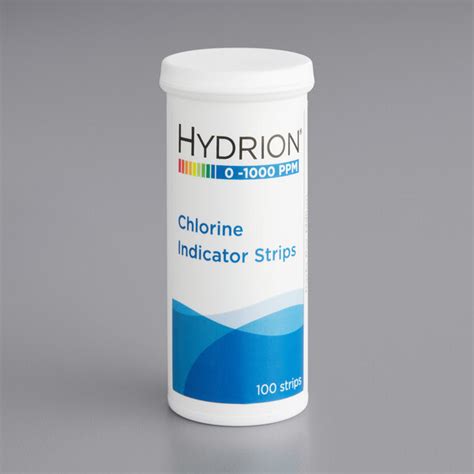 Hydrion Ch Chlorine Ppm High Range Sanitizer Disinfectant