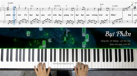 Bụi Phấn Piano cover Easy level Linh Nhi YouTube