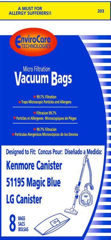 Kenmore 51195 Magic Blue Bags 32 Bags Generic Ebay