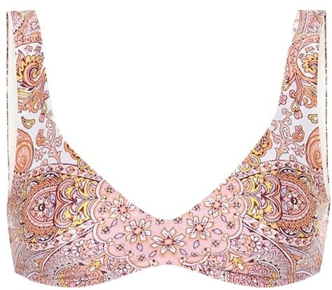 Zimmermann Paisley Bikini Top ShopStyle Two Piece Swimsuits