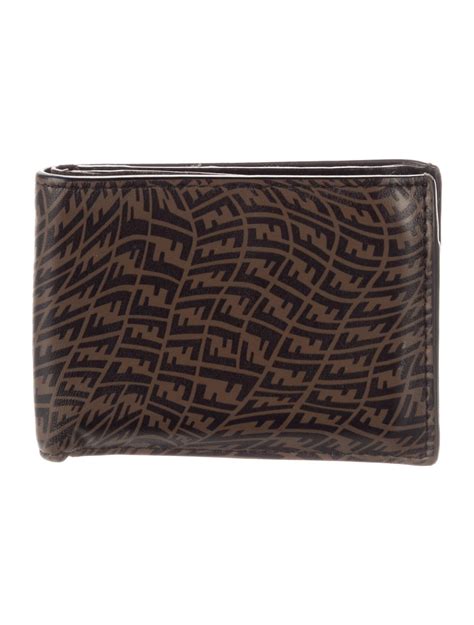 Fendi 2021 Fendi X Sarah Coleman FF Vertigo Wallet Wallet Brown