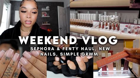 Vlog Its A Chill Weekend Sephora Fenty Haul Trying New Food Doing