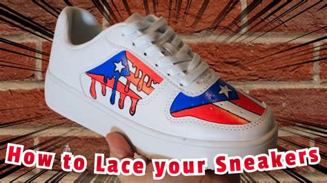 How To Lace Sneakers Easy Youtube