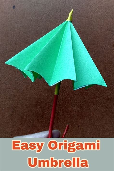 Easy Origami Umbrella How To Make A Paper Umbrella That Open And