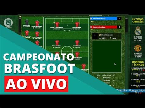 Brasfoot Virtual Liga Sul Americana Ao Vivo Youtube