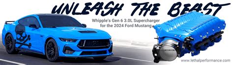 The ALL NEW GEN 6 Whipple Supercharger For 2024 Mustang 2015 S550