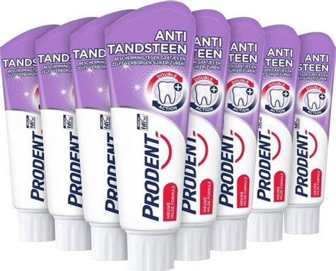 12x Prodent Tandpasta Anti Tandsteen Bol