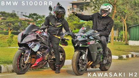 Kawasaki H2 Vs Bmw S1000rr Bmw Is Faster Than H2😱 Ye To Soncha Hi Nahi Tha😨 Youtube