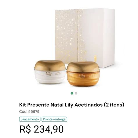 Kit Presente Natal Lily Acetinados Itens Shopee Brasil