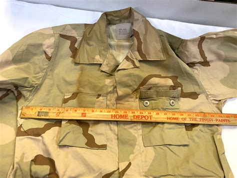 3 Color Desert Bdu Shirt Large Short Browned Nyco