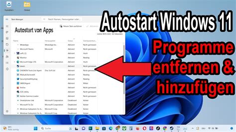 Windows Autostart Programme Deaktivieren Und Hinzuf Gen Anleitung