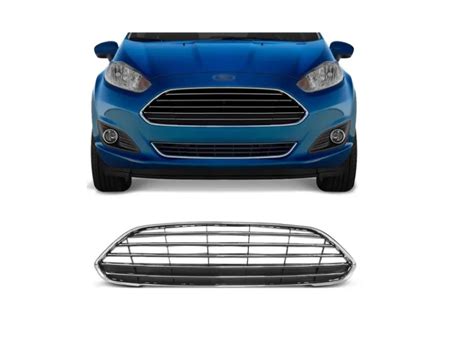 Grade Dianteira Ford New Fiesta Hatch Friso Cromado