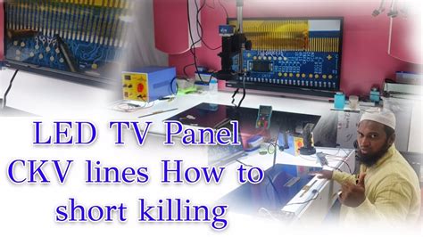 Led Tv Panel Ckv Lines How To Short Killing Method Youtube