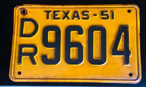 Vintage Texas Motorcycle License Plates Reviewmotors Co