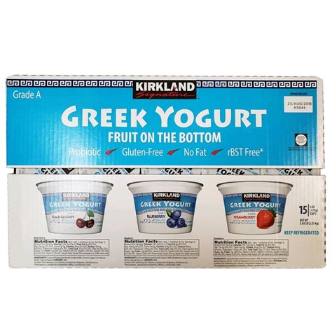 Kirkland Signature Greek Yogurt With Fruit 15 X 6 Oz 6 Oz From