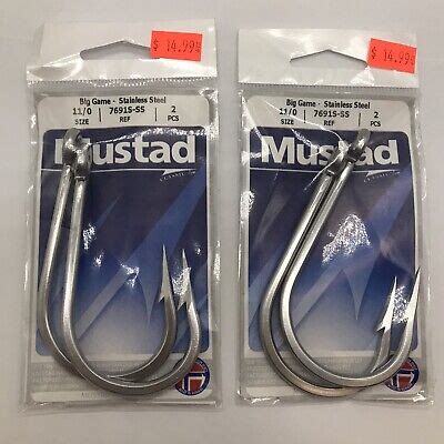 Mustad 7691S Big Game Southern And Tuna Stainless Steel Forged Fishing