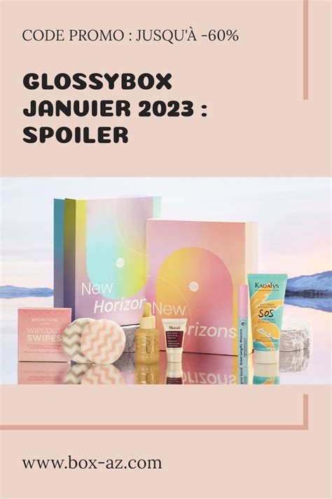 Découvrez les 5 produits de la box beauté Glossybox de janvier 2023