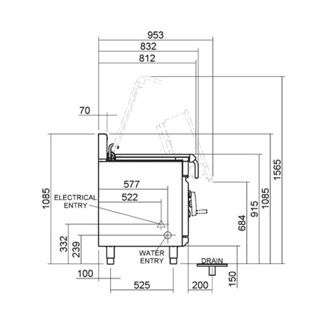 Blue Seal G Manual Tilt Litre Bratt Pan