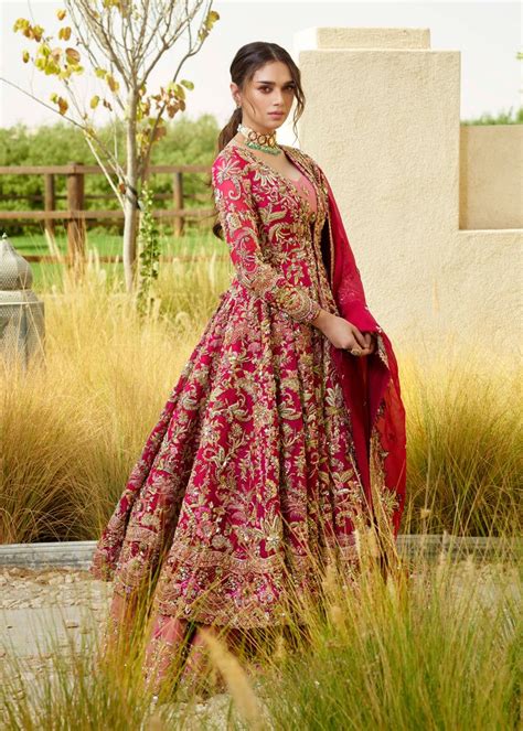 Royal Pishwas Frock Lehenga Pakistani Bridal Dress Is A Magnificent