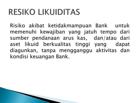 Resiko Perbankan Ppt Ppt