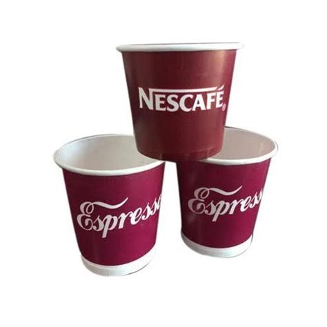 Multicolor 110ml Printed Paper Tea Cup Features Disposable Packet