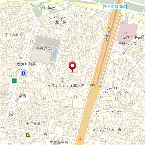 東京都足立区千住大川町2－4 の地図 Mapfan