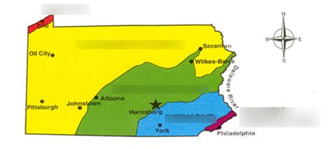 Pennsylvania Geography Diagram | Quizlet