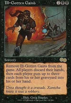 Ill Gotten Gains Urza S Saga Card Kingdom