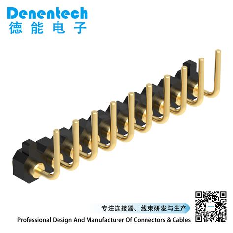 Denentech Good Quality2 0 H1 27MM Single Row Female Right Angle Pogo