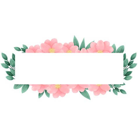 Pink Page Borders Hd Transparent Pink Flower Border Banner Page Png