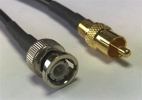 BNC Male To RCA Male RFC195 Coax Low Loss RF Pigtail Cable USA EBay