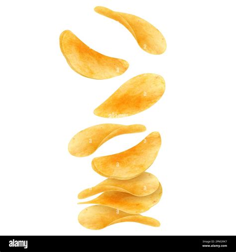 Stack Pile And Heap Of Ripple Crispy Potato Chips Vector Junk Food