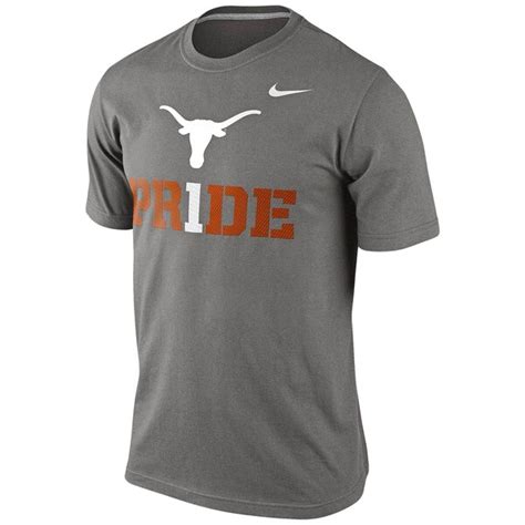 Nike Texas Longhorns Team Pride T Shirt Gray University Of Texas