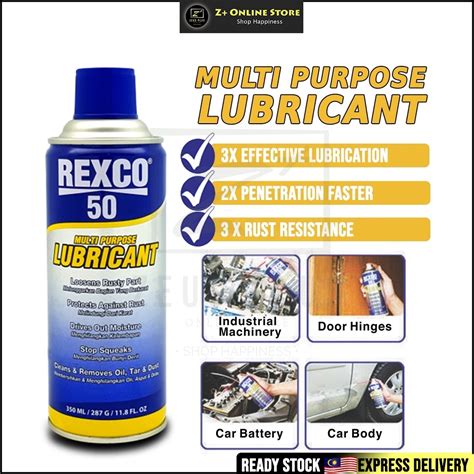 REXCO 50 Multi Purpose Lubricant Anti Rust Lubrikasi Pelumas Serba Guna