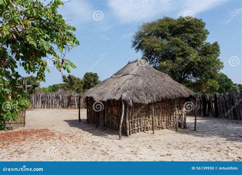 Traditional African Village With Houses Stock Photography ...