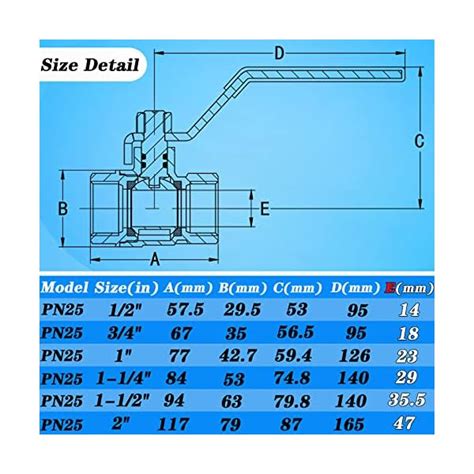 Full Port Brass Ball Valve Kit Pcs Heavy Duty Npt Full Bore