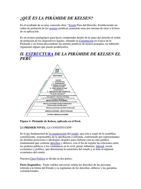 Piramide De Kelsen Descargar Gratis Pdf Constitución Regulación