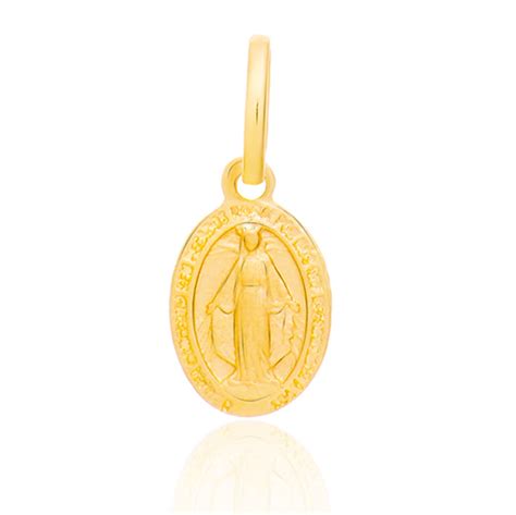 Pingente de Ouro 18k Nossa Senhora das Graças Mini