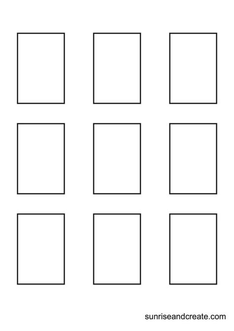 Free Printable Rectangle Templates Includes 9 Different Sizes