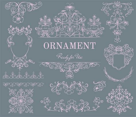 Free Vector Vintage Flourish Ornament Illustration