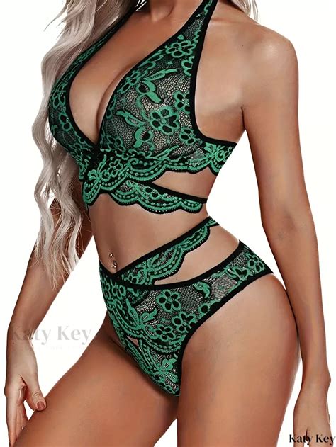 Scallop Trim Floral Lace Lingerie Set Artofit