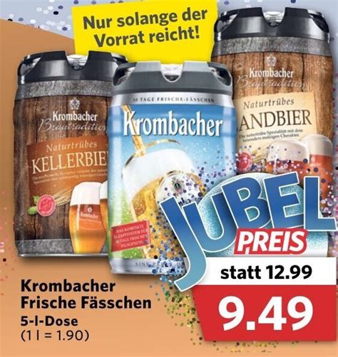 Krombacher Frische Fässchen 5L Angebot bei Combi