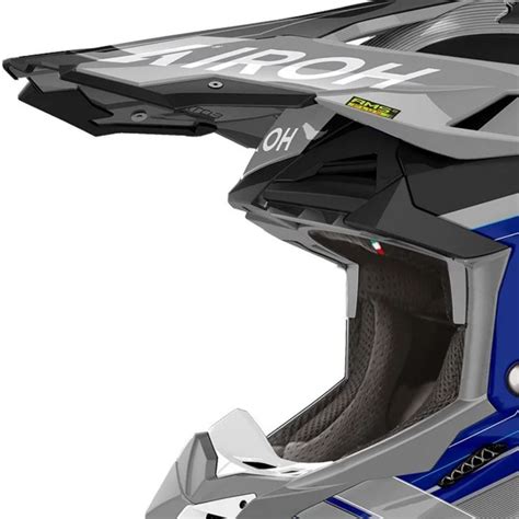 Capacete Airoh Aviator Saber Azul Grid Motors