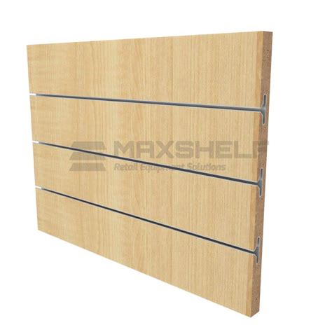 Slat Panel Walnut Double Sided Uk Maxshelf Retail Equipment Solutions