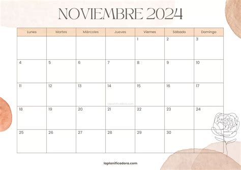 Calendarios Noviembre Para Imprimir In